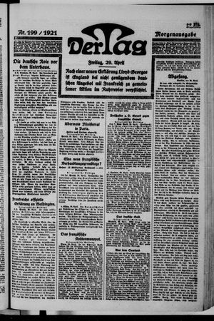Der Tag vom 29.04.1921