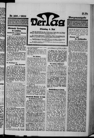 Der Tag on May 3, 1921