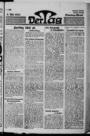 Der Tag on May 3, 1921