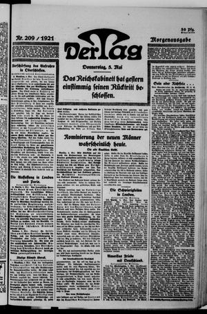Der Tag on May 5, 1921