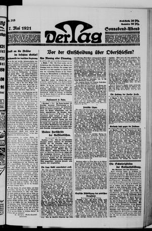 Der Tag on May 7, 1921