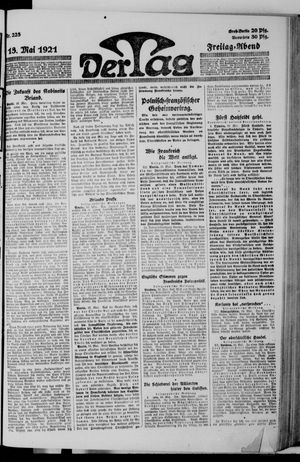 Der Tag on May 13, 1921