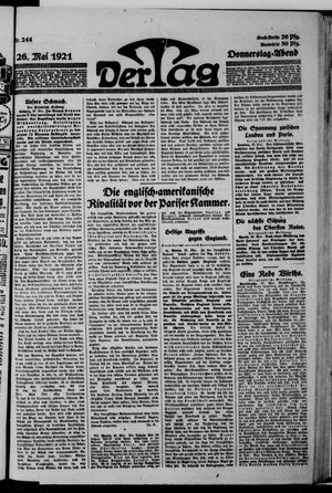 Der Tag on May 26, 1921