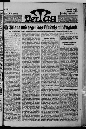 Der Tag on May 27, 1921