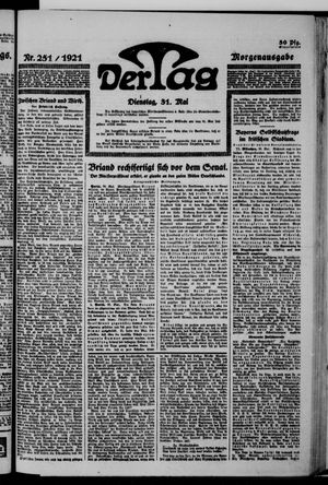 Der Tag on May 31, 1921