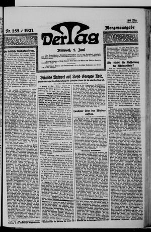 Der Tag vom 01.06.1921