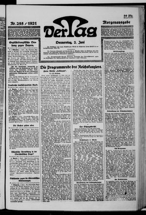 Der Tag vom 02.06.1921