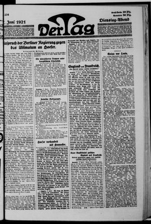 Der Tag vom 07.06.1921