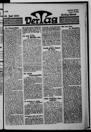 Der Tag on Jun 10, 1921