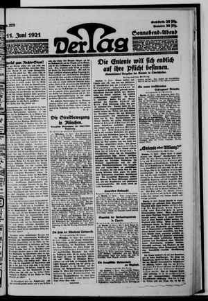 Der Tag on Jun 11, 1921