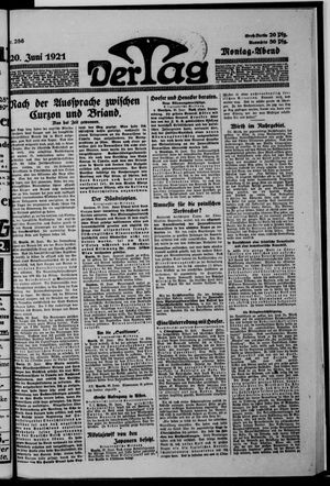 Der Tag vom 20.06.1921