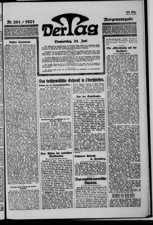 Der Tag on Jun 23, 1921
