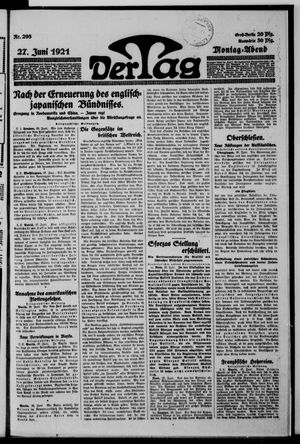 Der Tag on Jun 27, 1921