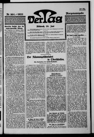 Der Tag vom 29.06.1921
