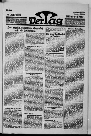Der Tag on Jul 6, 1921