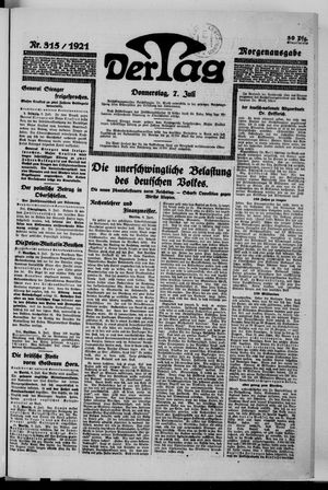 Der Tag vom 07.07.1921