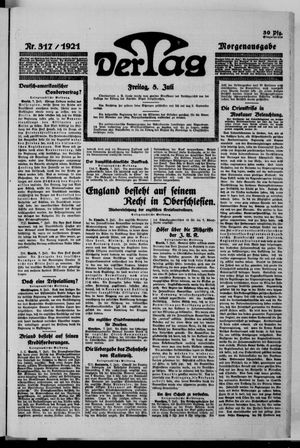 Der Tag vom 08.07.1921