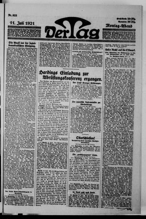 Der Tag on Jul 11, 1921