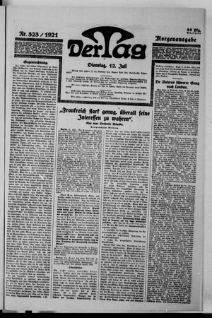 Der Tag on Jul 12, 1921