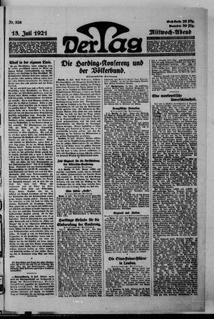 Der Tag on Jul 13, 1921