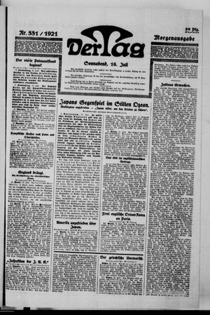 Der Tag vom 16.07.1921