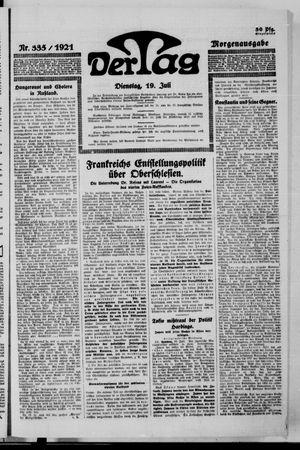 Der Tag on Jul 19, 1921