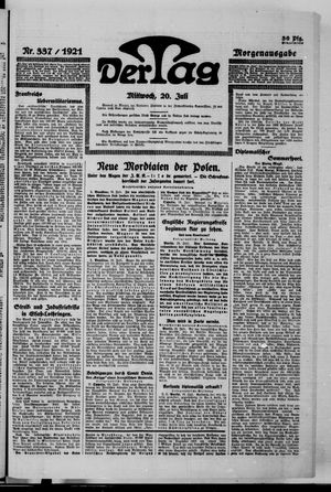 Der Tag vom 20.07.1921
