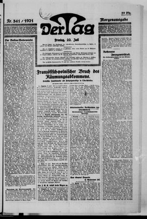 Der Tag vom 22.07.1921