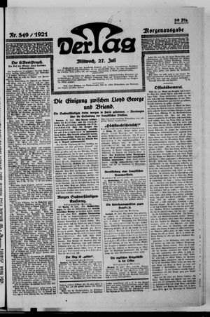 Der Tag on Jul 27, 1921
