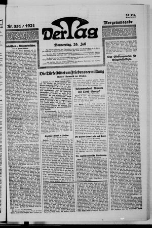Der Tag on Jul 28, 1921