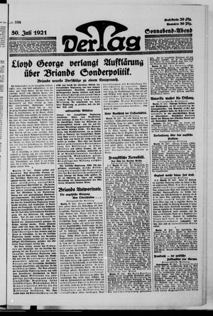 Der Tag on Jul 30, 1921