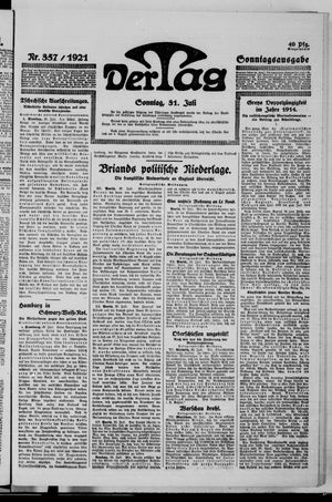 Der Tag on Jul 31, 1921