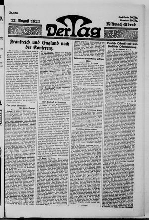 Der Tag on Aug 17, 1921