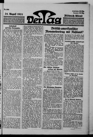 Der Tag vom 24.08.1921