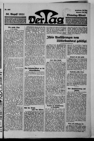 Der Tag on Aug 30, 1921