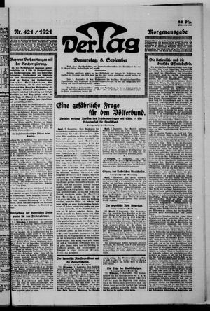 Der Tag on Sep 8, 1921