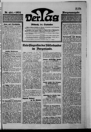 Der Tag vom 14.09.1921