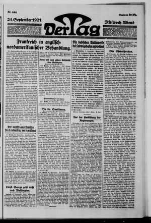 Der Tag on Sep 21, 1921