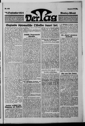 Der Tag vom 26.09.1921