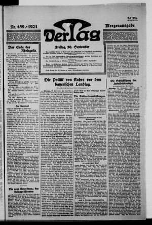 Der Tag on Sep 30, 1921