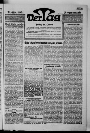 Der Tag on Oct 14, 1921