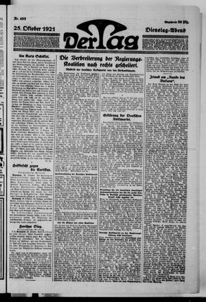 Der Tag on Oct 25, 1921