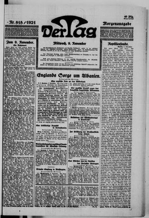 Der Tag vom 09.11.1921