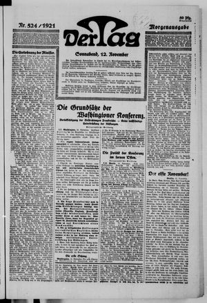 Der Tag on Nov 12, 1921