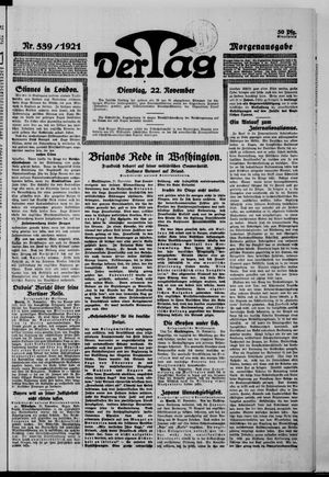 Der Tag vom 22.11.1921