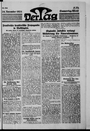 Der Tag on Nov 24, 1921