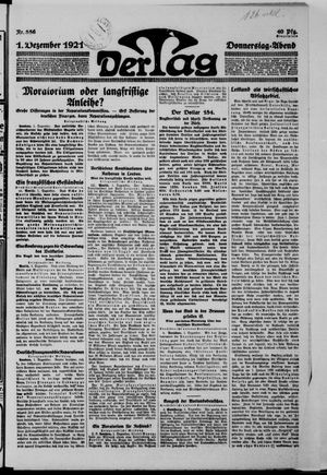 Der Tag on Dec 1, 1921