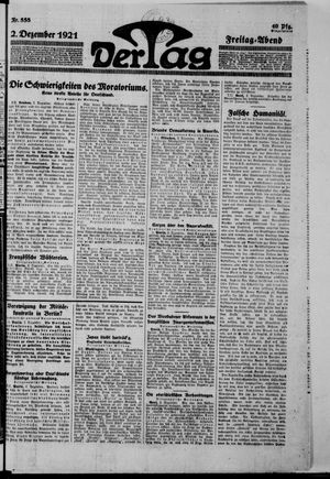 Der Tag on Dec 2, 1921