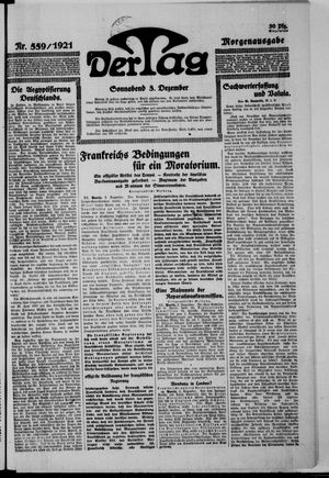 Der Tag vom 03.12.1921