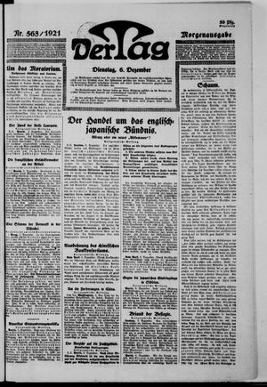 Der Tag on Dec 6, 1921